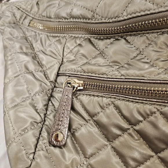 MZ Wallace Quilted Metallic Crossbody Bag - Picture 5 of 6